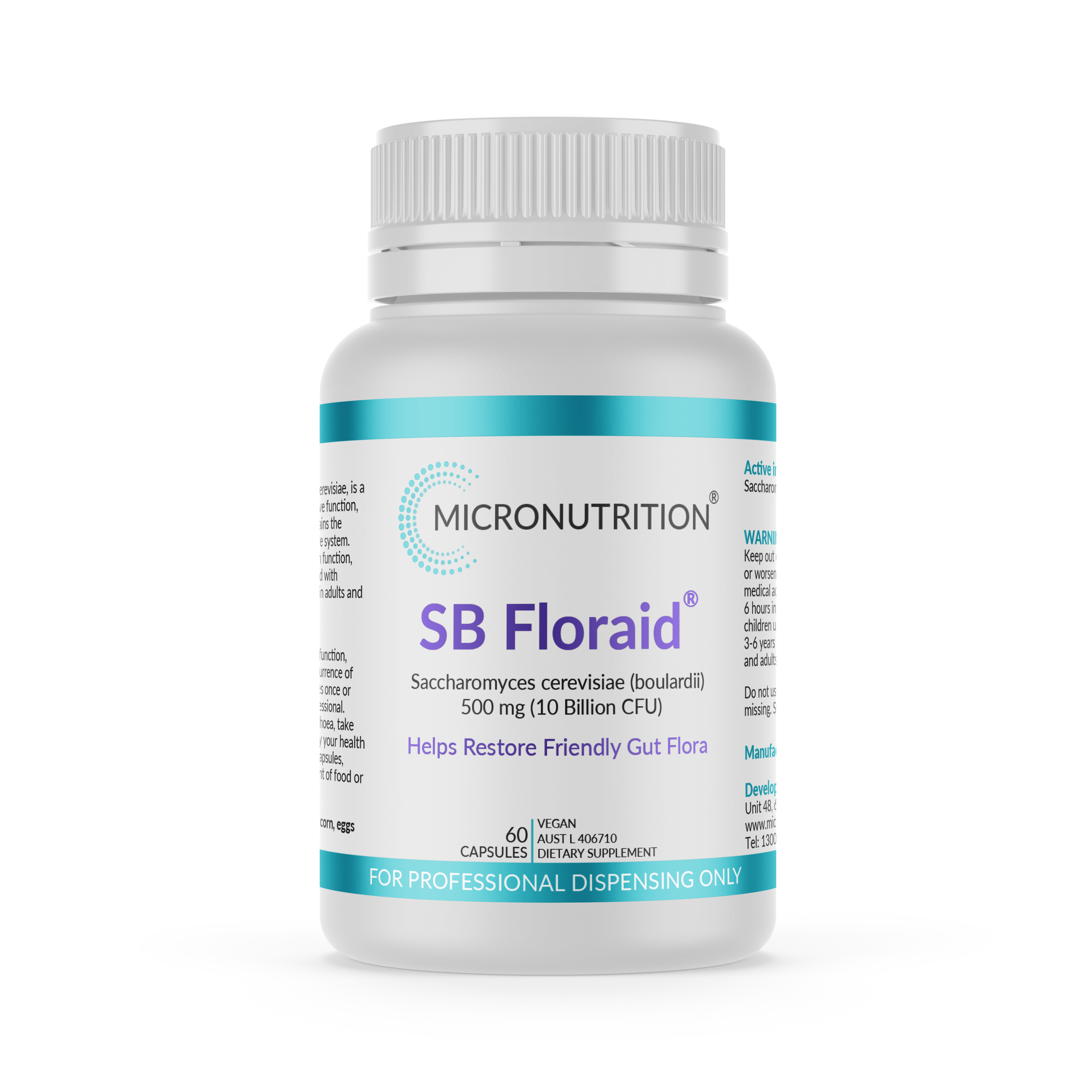 SB Floraid® (Saccharomyces boulardii) - 60 Capsules
