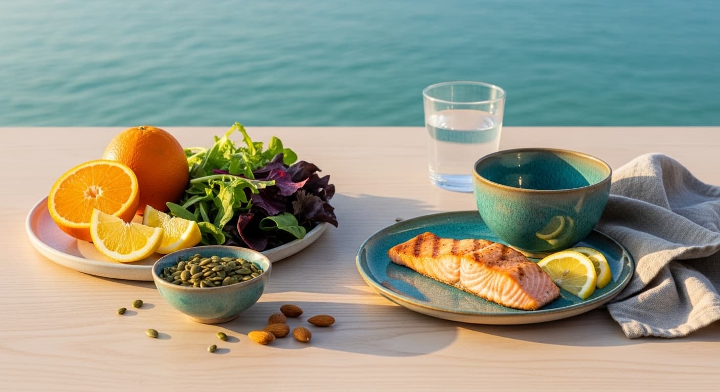 Recovery-focused ingredients including magnesium, vitamin C, and marine collagen