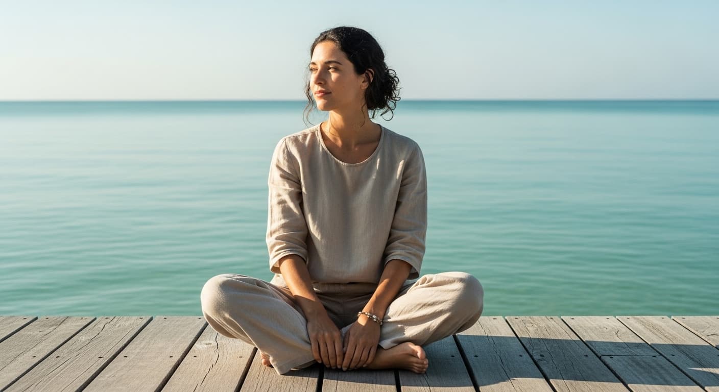 Person working with focused clarity, undistracted and mentally sharp