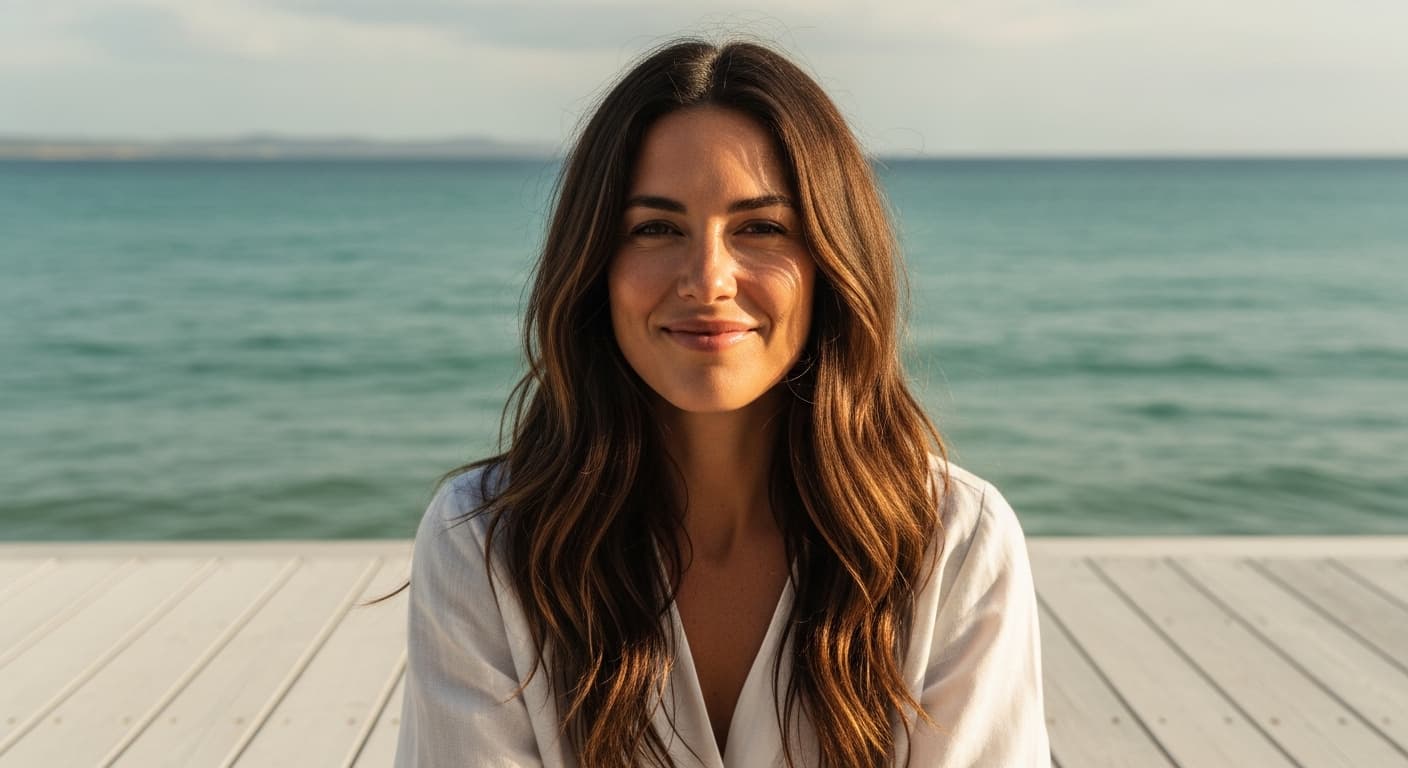Person at ease, relaxed and comfortable, winding down from a demanding day