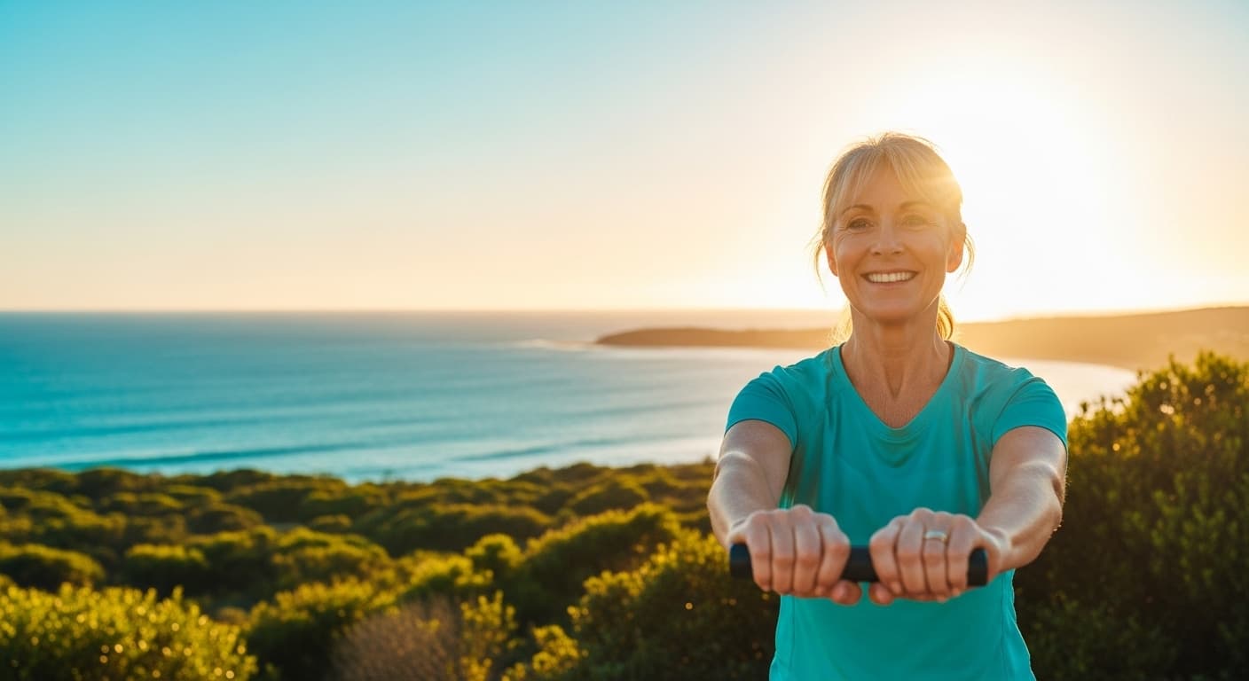 Person maintaining a consistent long-term daily health routine