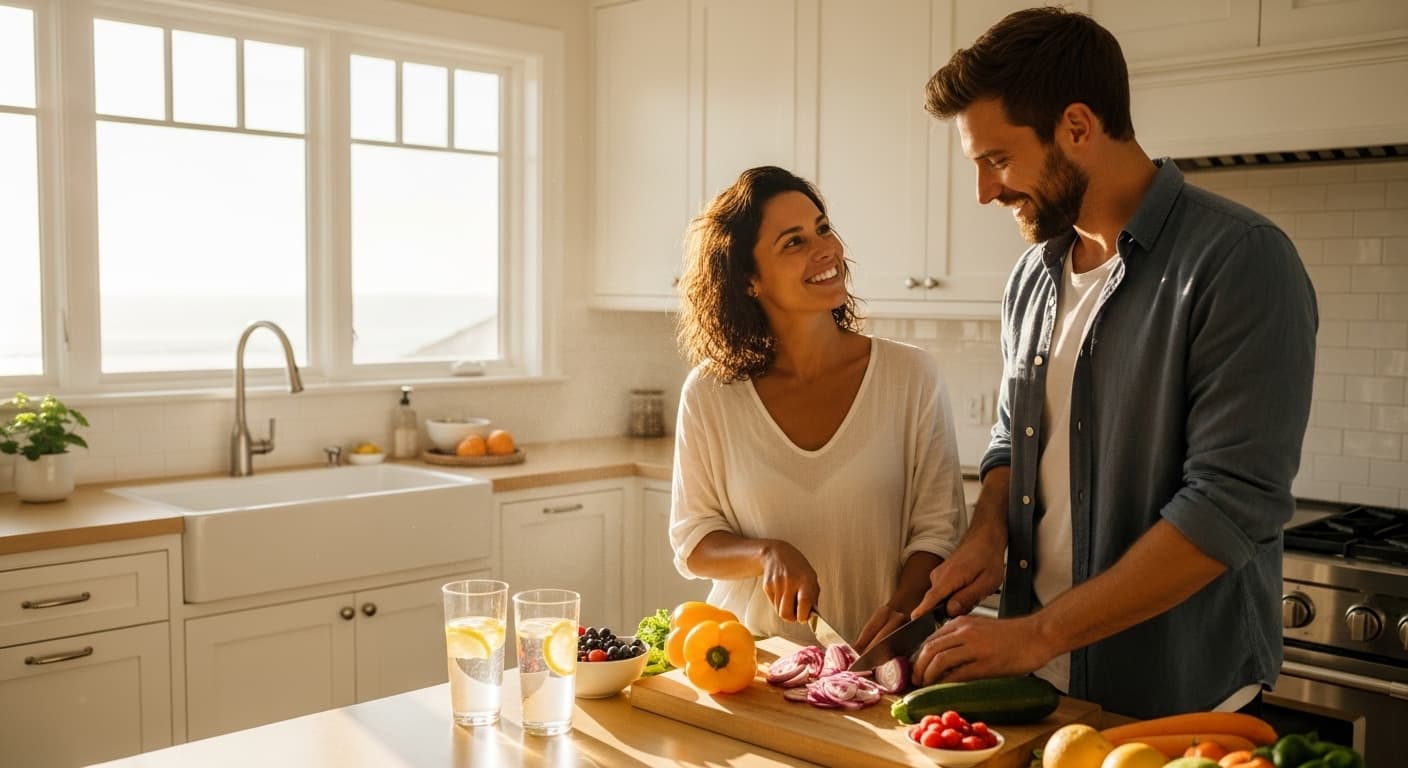 Woman in the preconception planning phase living a healthy, intentional lifestyle