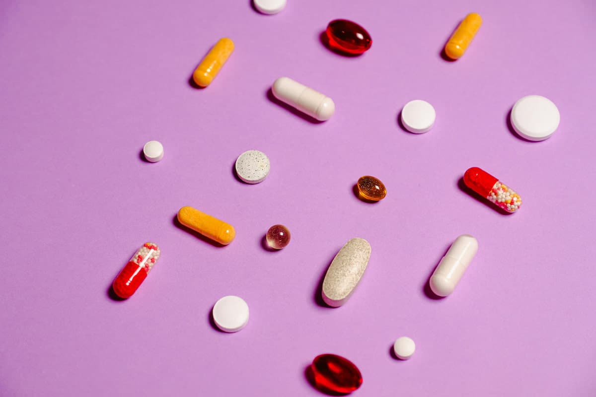 Skin Armour supplement products arranged on a clean surface with natural lighting