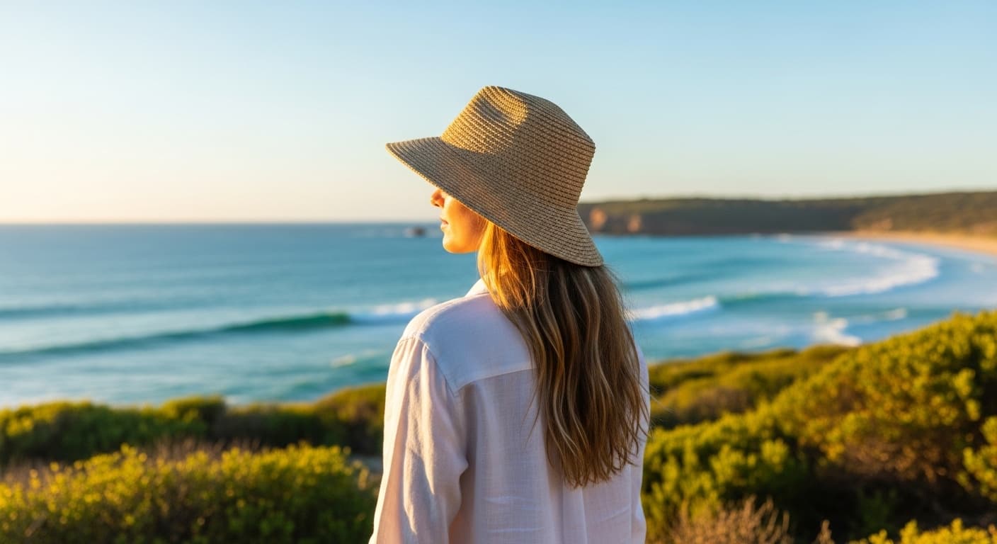 Person with healthy skin in a bright, natural environment maintaining a consistent skin protection routine