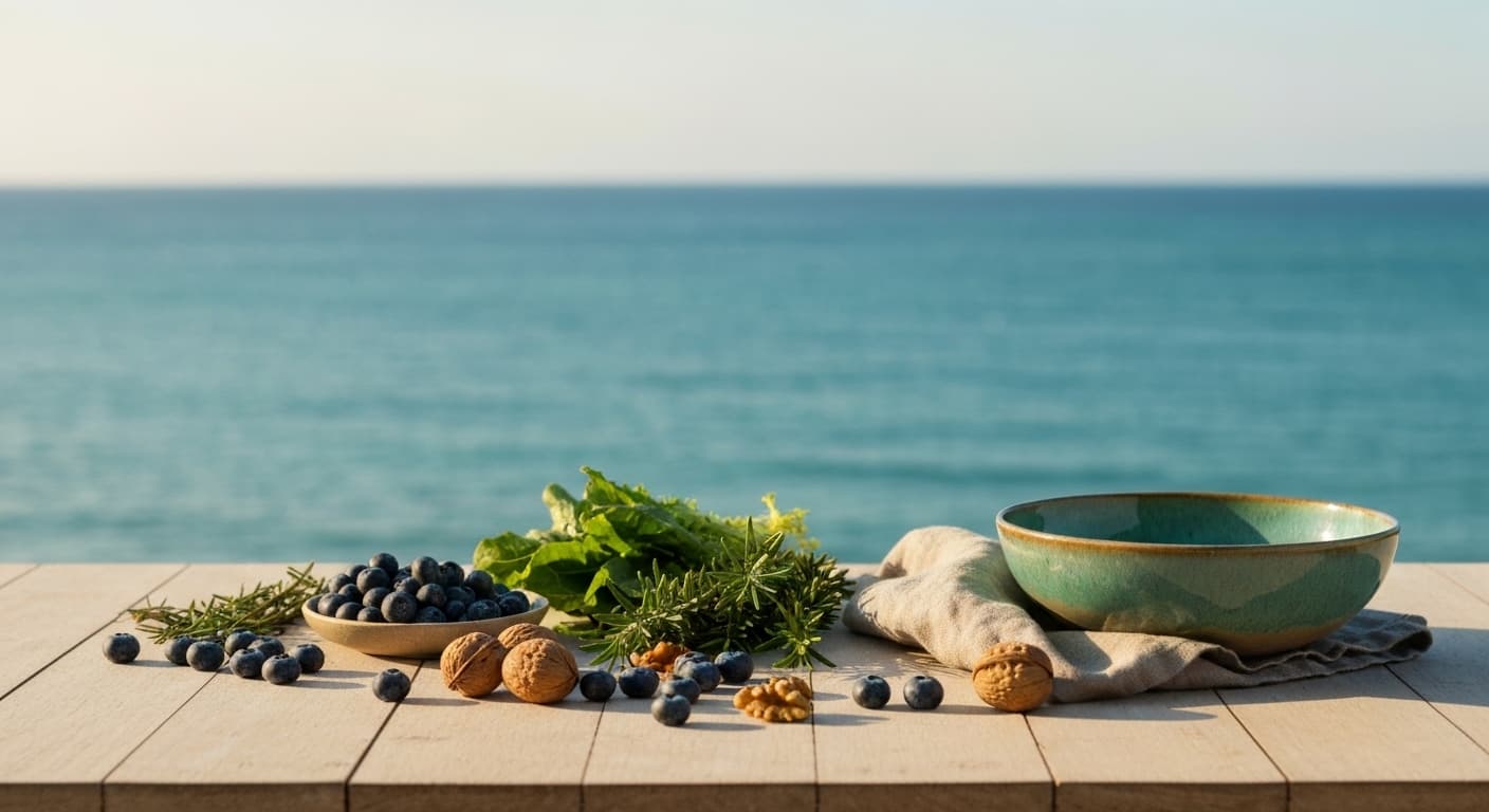 Calm, focused mindset supported by nutrition