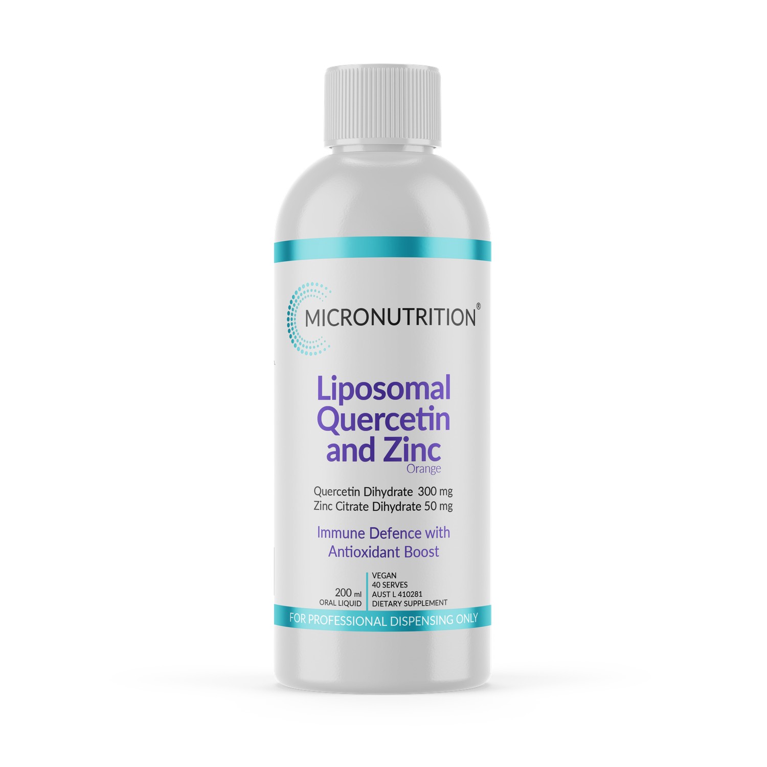 Liposomal Quercetin and Zinc -  200ml