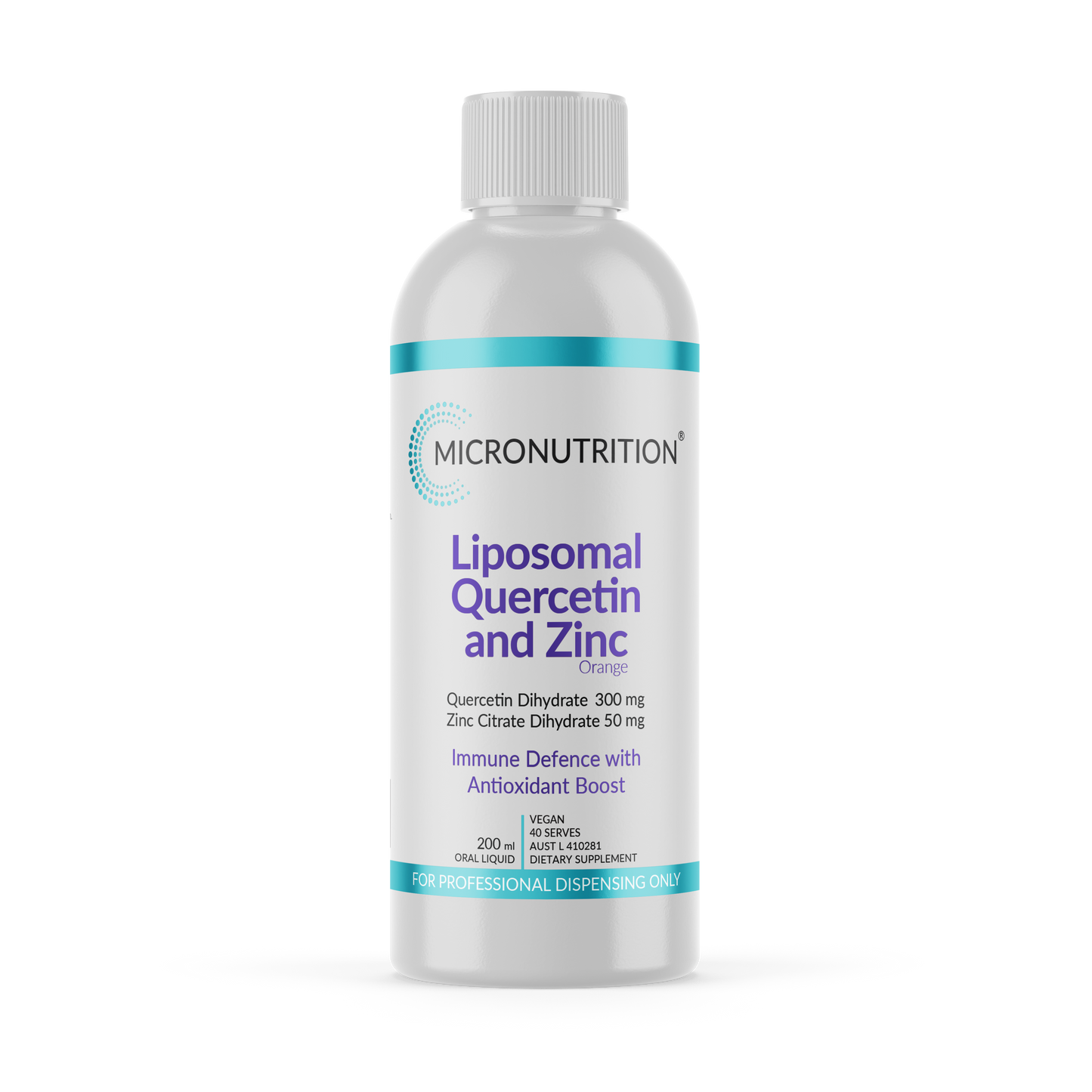 Liposomal Quercetin and Zinc - 200ml Micronutrition Liposomal Quercetin and Zinc - 200ml Micronutrition