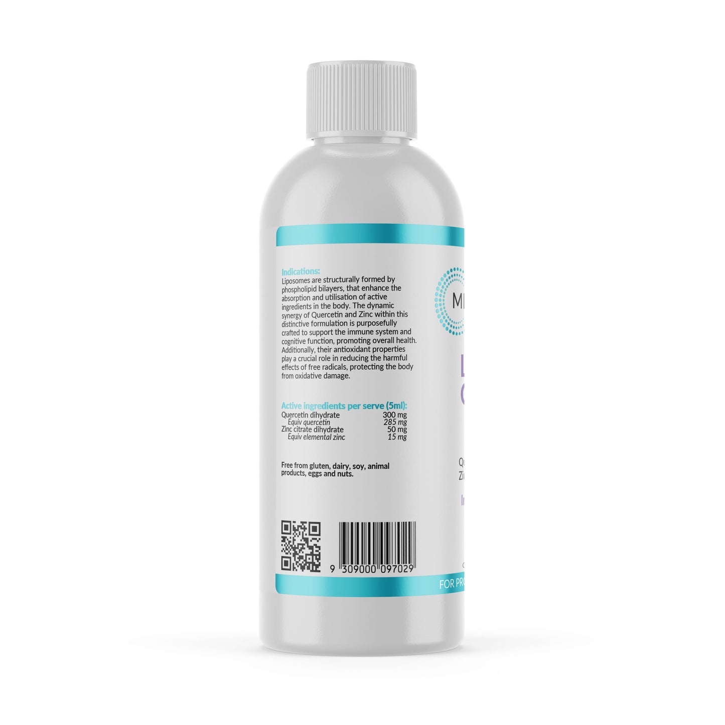 
                  
                    Liposomal Quercetin and Zinc -  200ml
                  
                