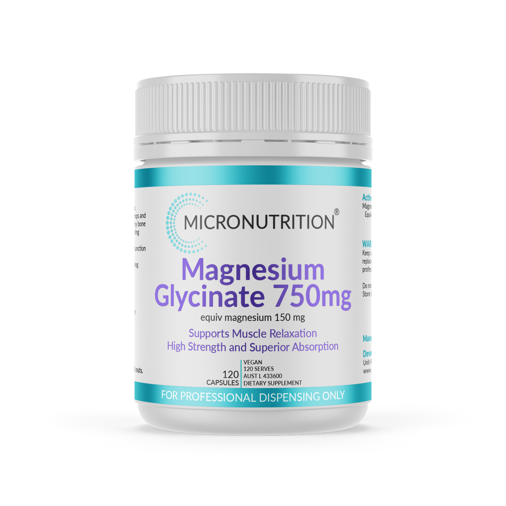 Magnesium Glycinate 750mg - 120 Capsules