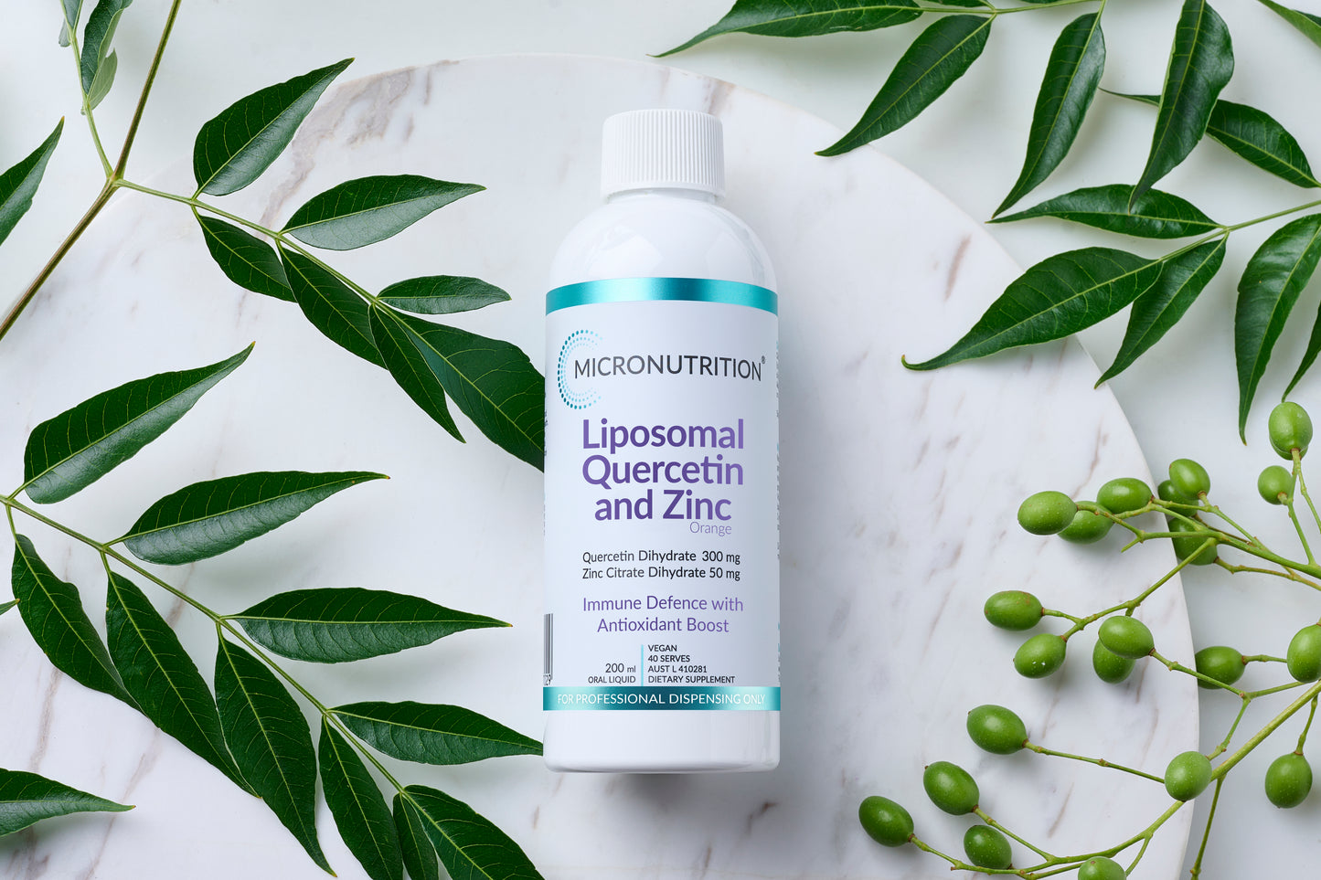 Liposomal Quercetin and Zinc - 200ml Micronutrition Liposomal Quercetin and Zinc - 200ml Micronutrition